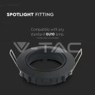 Billenthető Olcsó slim spot lámpatest (kör), fekete