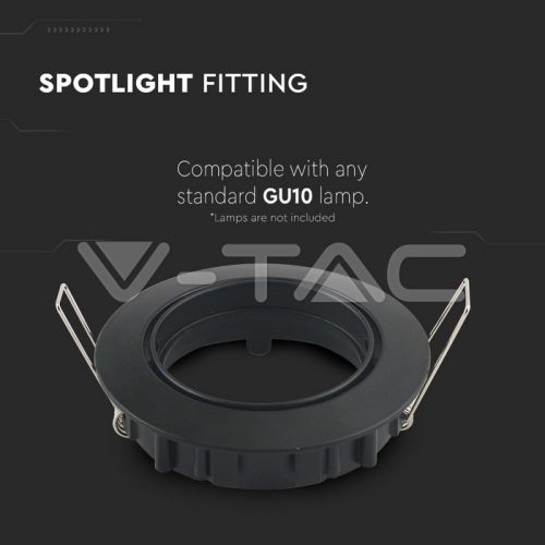 Billenthető Olcsó slim spot lámpatest (kör), fekete