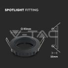 Billenthető Olcsó slim spot lámpatest (kör), fekete