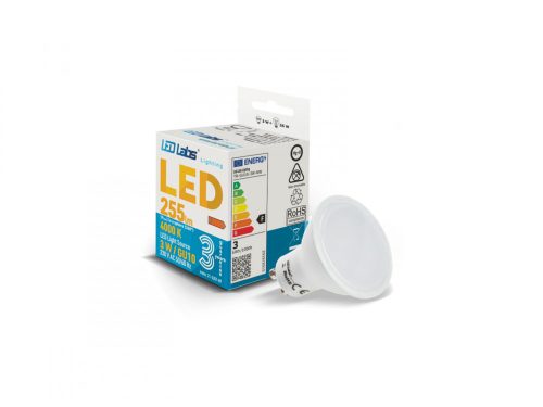 LED lámpa GU10 (3W/120°) természetes fehér (CRI95 - RealColor)