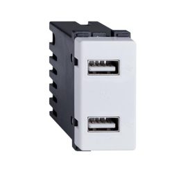 Lecce USB Dupla fehér Aljzat