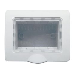 Lecce Négyes falon kívüli szerelvénydoboz fehér IP65