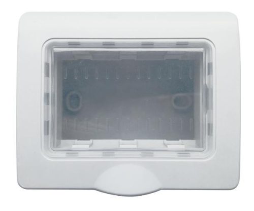 Lecce Négyes falon kívüli szerelvénydoboz fehér IP65