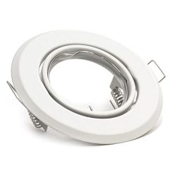   Billenthető Olcsó spot lámpatest, kör alakú, fehér - kettesével rendelhető