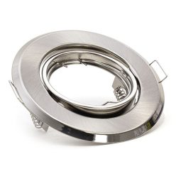   Billenthető Olcsó spot lámpatest, kör alakú, szatén-nikkel- kettesével rendelhető