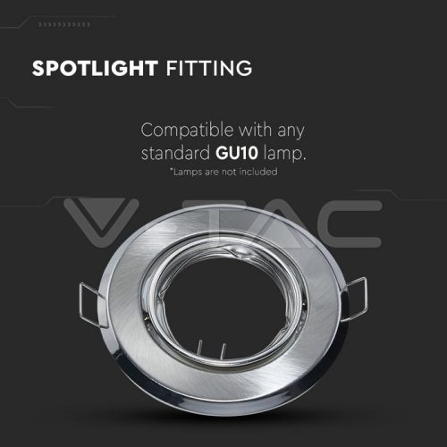 Billenthető Olcsó spot lámpatest, kör alakú, szatén-nikkel- kettesével rendelhető