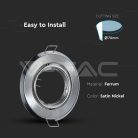 Billenthető Olcsó spot lámpatest, kör alakú, szatén-nikkel- kettesével rendelhető