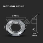 Billenthető Olcsó spot lámpatest, kör alakú, szatén-nikkel- kettesével rendelhető