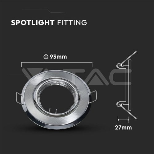 Billenthető Olcsó spot lámpatest, kör alakú, szatén-nikkel- kettesével rendelhető