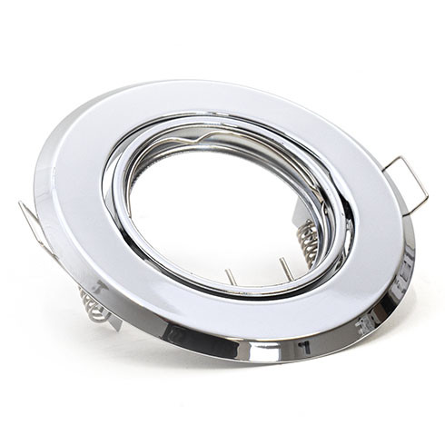 Billenthető Olcsó spot lámpatest, kör alakú, króm - kettesével rendelhető