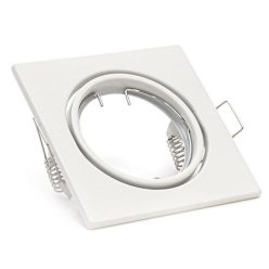   Billenthető Olcsó spot lámpatest, négyzet alakú, fehér - kettesével rendelhető