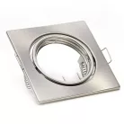 Billenthető Olcsó spot lámpatest, négyzet alakú, szatén-nikkel - kettesével rendelhető