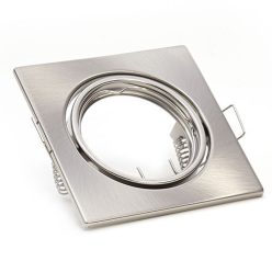   Billenthető Olcsó spot lámpatest, négyzet alakú, szatén-nikkel - kettesével rendelhető