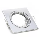 Billenthető Olcsó spot lámpatest, négyzet alakú, króm - kettesével rendelhető