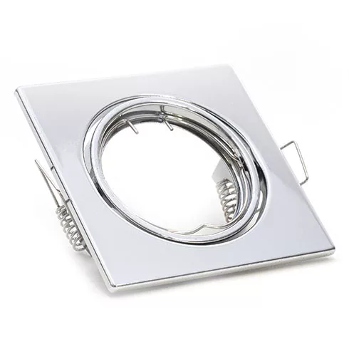 Billenthető Olcsó spot lámpatest, négyzet alakú, króm - kettesével rendelhető