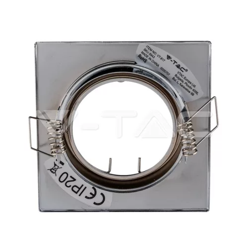 Billenthető Olcsó spot lámpatest, négyzet alakú, króm - kettesével rendelhető