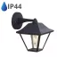 Pole Lamp oldalfali lámpatest, E27, fekete