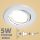 LED spot szett: fehér bill. keret + 4,5 Wattos, meleg fehér GU10 LED lámpa + GU10 csatlakozó (kettesével rendelhető)