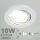 LED spot szett: fehér bill. keret + 10 Wattos, természetes fehér GU10 LED lámpa + GU10 csatlakozó (kettesével rendelhető)