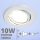 LED spot szett: fehér bill. keret + 10 Wattos, hideg fehér GU10 LED lámpa + GU10 csatlakozó (kettesével rendelhető)