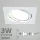 LED spot szett: fehér bill. keret, négyzet + 2,9 Wattos, természetes fehér GU10 LED lámpa + GU10 csatlakozó (kettesével rendelhető)