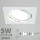 LED spot szett: fehér bill. keret, négyzet + 4,5 Wattos, természetes fehér GU10 LED lámpa + GU10 csatlakozó (kettesével rendelhető)