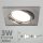 LED spot szett: króm bill. keret, négyzet + 2,9 Wattos, természetes fehér GU10 LED lámpa + GU10 csatlakozó (kettesével rendelhető)