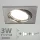 LED spot szett: króm bill. keret, négyzet + 2,9 Wattos, természetes fehér GU10 LED lámpa + GU10 csatlakozó (kettesével rendelhető)