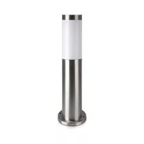   Kültéri inox állólámpa E27 foglalattal, rozsdamentes acél, 45 cm