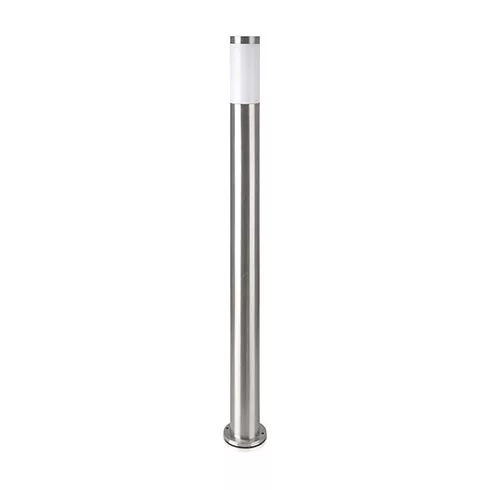 Kültéri inox állólámpa E27 foglalattal, rozsdamentes acél, 110 cm