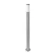 Kültéri inox állólámpa E27 foglalattal, rozsdamentes acél, 110 cm