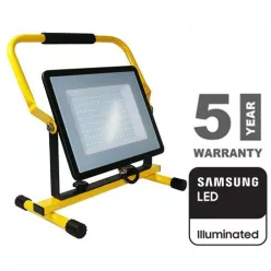   LED reflektor,  állványos, természetes fehér, 100W, 3 m vezetékkel, Samsung Chip