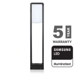   Modern kerti LED állólámpa, fekete (10W/900lm) 80 cm, meleg fehér, Samsung chip