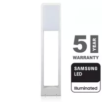   Modern kerti LED állólámpa, fehér (10W/900lm) 80 cm, meleg fehér, Samsung chip