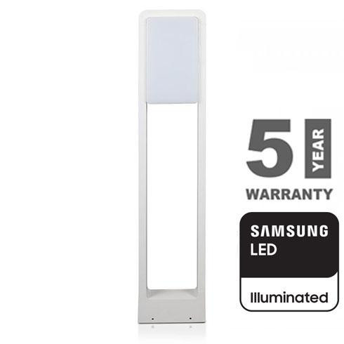 Modern kerti LED állólámpa, fehér (10W/900lm) 80 cm, meleg fehér, Samsung chip