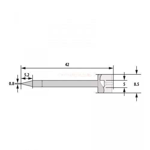 Pákahegy fűtőbetéttel - 28025-höz - 2 db / bliszter