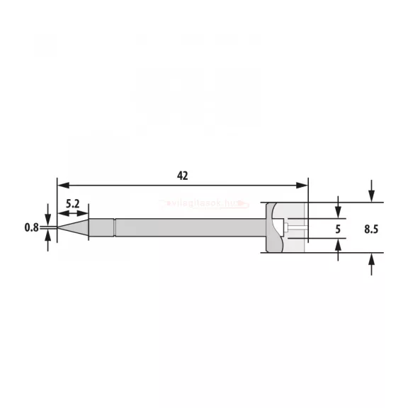 Pákahegy fűtőbetéttel - 28025-höz - 2 db / bliszter