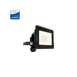 V-TAC PRO LED reflektor 5500-6500K Fekete 10W