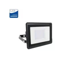   V-TAC PRO LED reflektor 5500-6500K kötődobozzal, Fekete 30W