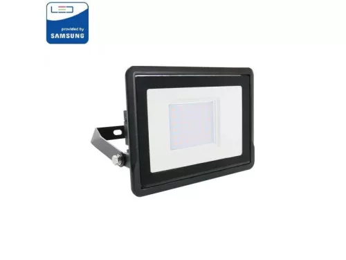 V-TAC PRO LED reflektor 5500-6500K kötődobozzal, Fekete 30W