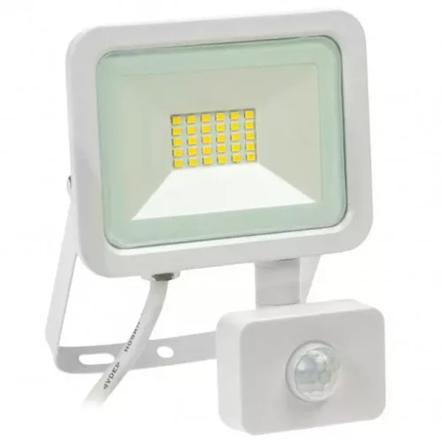 Noctis Lux LED reflektor mozgásérzékelővel, fehér (20W/1750Lumen) természetes fehér
