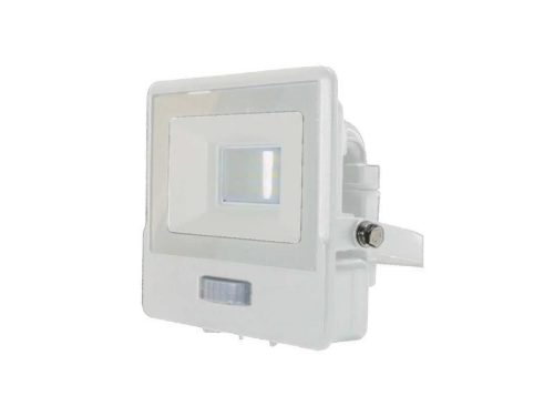 V-TAC Mozgásérzékelős PRO LED reflektor, fehér (10W/100°) hideg fehér, Samsung Chip - vízmentes kötődobozzal