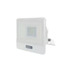   V-TAC Mozgásérzékelős PRO LED reflektor, fehér (20W/100°) hideg fehér, Samsung Chip - vízmentes kötődobozzal