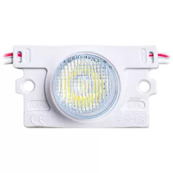   LED modul 1.2W (3020x1/14x50°/IP67) Alaska, aszimmetrikus lencsével - hideg fehér