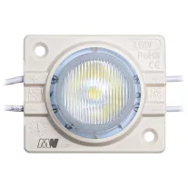   LED modul 1.2W (3020x1/14x50°/IP67) Alaska, aszimmetrikus lencsével - hideg fehér