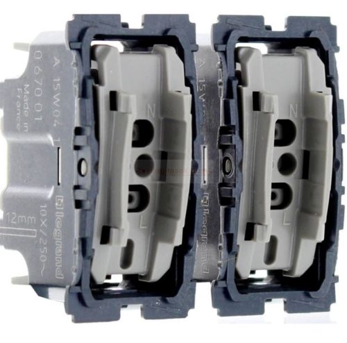 Legrand Céliane csillárkapcsoló (2xegypőlusú kapcsoló) 10AX