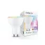 LED lámpa GU10 (4.7W/110°) állítható RGB+CCT és fényerő Wi-Fi vezérléssel