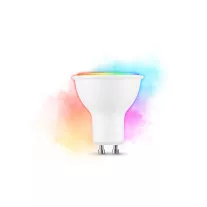   LED lámpa GU10 (4.7W/110°) állítható RGB+CCT és fényerő Wi-Fi vezérléssel