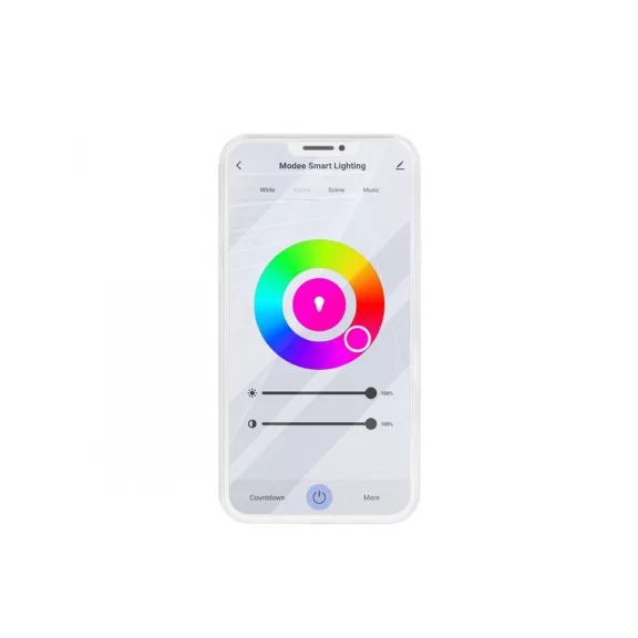 LED lámpa E14 (4.9W/180°) Gyertya - (RGB+CCT - Wi-Fi vezérléssel)