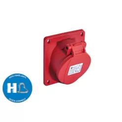   Ipari csatlakozó dugalj 3317-es dobozhoz beépíthető 4P 16A 75x75mm